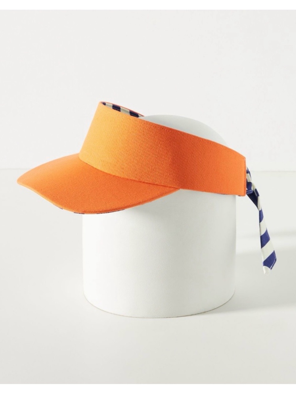 NWT Anthropologie Tie-Back Visor in Orange
